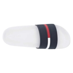 Dép Tommy Hilfiger Men's Redder Slide - White/Navy