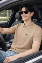 Polo Lacoste Slim Fit L.12.12 Piqué - Beige