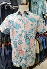 Sơ mi cộc tay Denim & Flower Pink