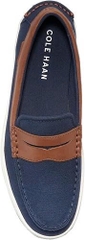 Loafer Cole Haan Nantucket Penny Txt - Navy Blazer Canvas/British Tan/Ivory