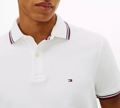Polo Tommy Hilfiger Regular Fit Tommy Wicking - Fresh White