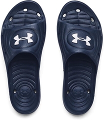 Dép UA Locker IV Slides - Academy/Academy/White