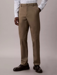 Trousers Calvin Klein Cotton Stretch Slim - Dusty Olive