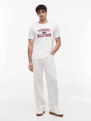 Áo Thun Tommy Hilfiger Tommy Varsity Logo - Optic White