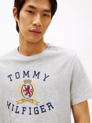 Áo Thun Tommy Hilfiger Crest Logo - Grey Heather