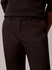 Trousers Calvin Klein Cotton Stretch Slim - Black