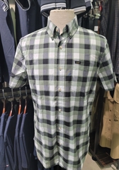 Sơ mi cộc tay Lee - Caro xanh lá