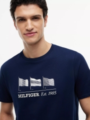 Áo Thun Tommy Hilfiger Multi-Flag Logo - Navy