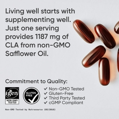 Thực Phẩm Bổ Sung Thể Hình: Viên Uống Hỗ Trợ Giảm Mỡ Thừa Sports Research Max Potency CLA 1250 - hộp 90 viên