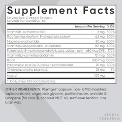 Viên uống Vitamin B tổng hợp Sports Research Advanced B-Complex-120 viên