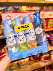 Set 4 xịt thơm phòng Febreze Air Mỹ
