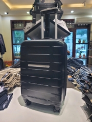 Vali samsonite đen logo bạc