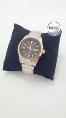 Đồng hồ nam Seiko Automatic SARV006 - Mặt đen viền vàng hồng