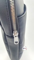 Túi Lacoste Gael Coated Canvas Slim Bag - Màu đen