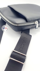 Túi Lacoste Gael Coated Canvas Slim Bag - Màu đen