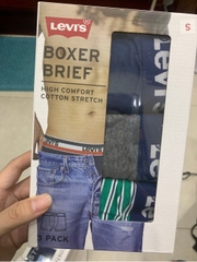 Set 3 sịp boxer - Navy Xám Kẻ xanh lá