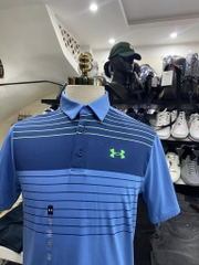 Áo Golf Nam Under Armour - Navy nhạt phối kẻ xanh lá
