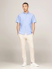 Sơ mi tommy blue cotton