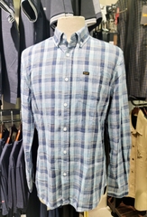 Áo sơ mi dài tay Lee - caro xanh đậm