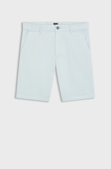 Shorts BOSS Men's Slim-fit In Stretch-Cotton Twill - Open Air Blue