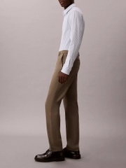 Trousers Calvin Klein Cotton Stretch Slim - Dusty Olive