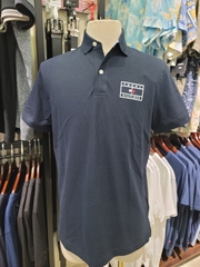 Polo Tommy Hilfiger Regular Navy - Logo chữ nhật