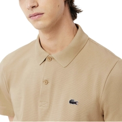 Polo Lacoste Regular Fit Cotton Blend - Beige