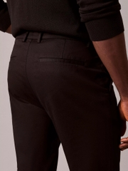 Trousers Calvin Klein Cotton Stretch Slim - Black