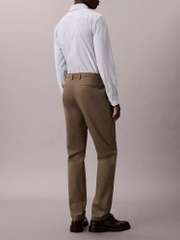 Trousers Calvin Klein Cotton Stretch Slim - Dusty Olive