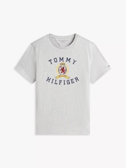 Áo Thun Tommy Hilfiger Crest Logo - Grey Heather