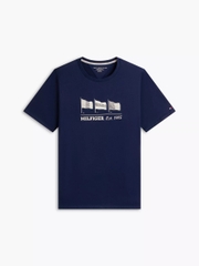 Áo Thun Tommy Hilfiger Multi-Flag Logo - Navy