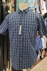 Sơ mi cộc tay Polo Club - Caro xanh navy