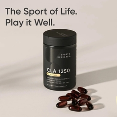 Thực Phẩm Bổ Sung Thể Hình: Viên Uống Hỗ Trợ Giảm Mỡ Thừa Sports Research Max Potency CLA 1250 - hộp 90 viên