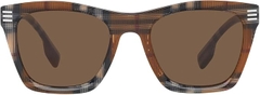 Burberry COOPER BE 4348 Striped Brown/Brown 52/21/145 men Sunglasses