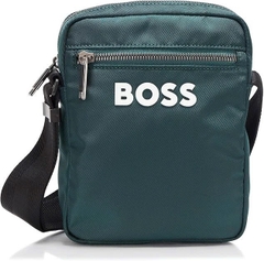 Túi chéo Boss vải xanh lá