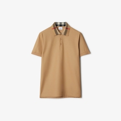 Polo Burberry - Check Collar Beige