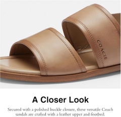 Sandal COACH Men's Julian Two Strap - Taupe