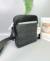 Túi Coach Nam Houston Flight Bag In Signature Canvas Charcoal