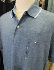 Polo Tommy Regular viền cổ xanh ngọc