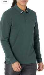 Polo Hugo Boss | Lapel logo long sleeve-Green gables