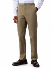 Trousers Calvin Klein Cotton Stretch Slim - Dusty Olive
