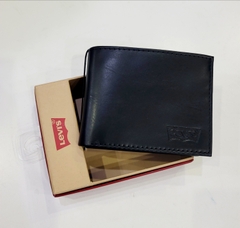 Ví Levi's đen trơn logo Levi's