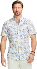 Sơ mi IZOD Saltwater Dockside Chambray S/S Button Down - Bright White Floral