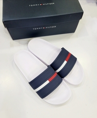 Dép Tommy Hilfiger Men's Redder Slide - White/Navy