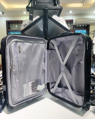 Vali samsonite đen logo bạc