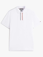 Polo Tommy Hilfiger Signature Stripe Placket Interlock - White