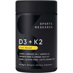 Vitamin D3+K2 Sports Research ( 160 viên }