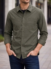 Áo sơ mi Wrangler® Men's Utility Shirt - Deep Depths