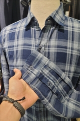 Sơ mi dài tay Nomad caro nhạt