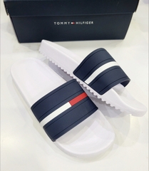 Dép Tommy Hilfiger Men's Redder Slide - White/Navy